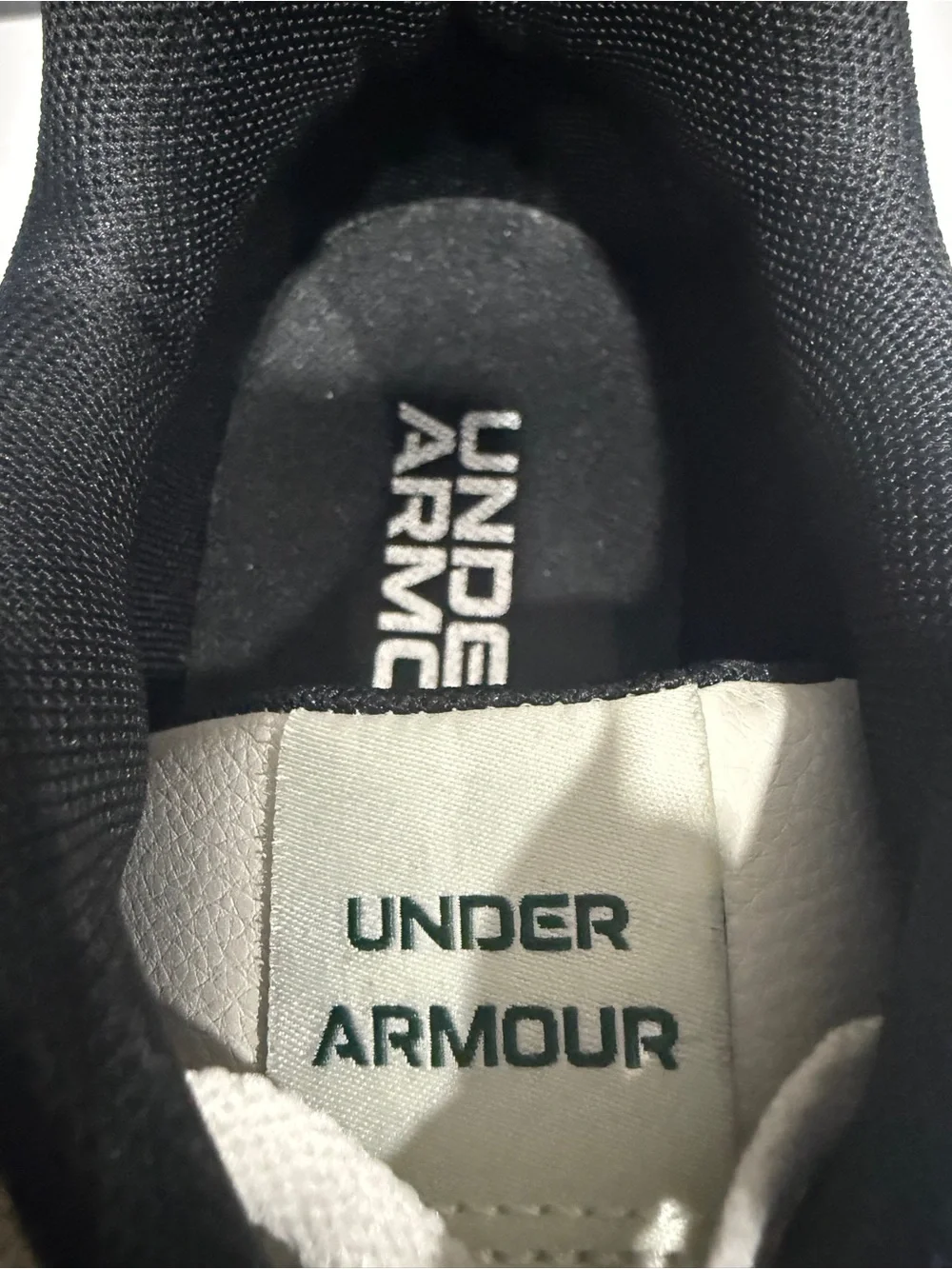 Under Armour Men’s Cream & Green Athletic Runner Sneakers
